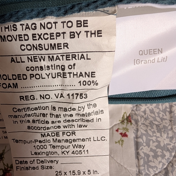 TEMPUR-Adapt Pro Pillow Low Queen Prime - Picture 1 of 8